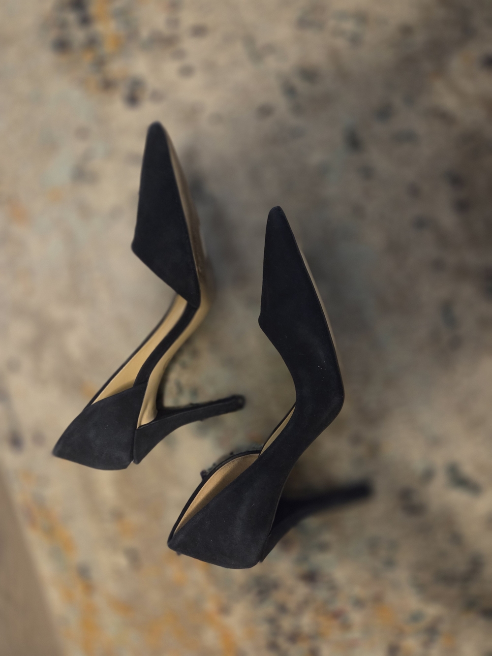 Classic Dark Blue Pointed-Toe Women’s Heels